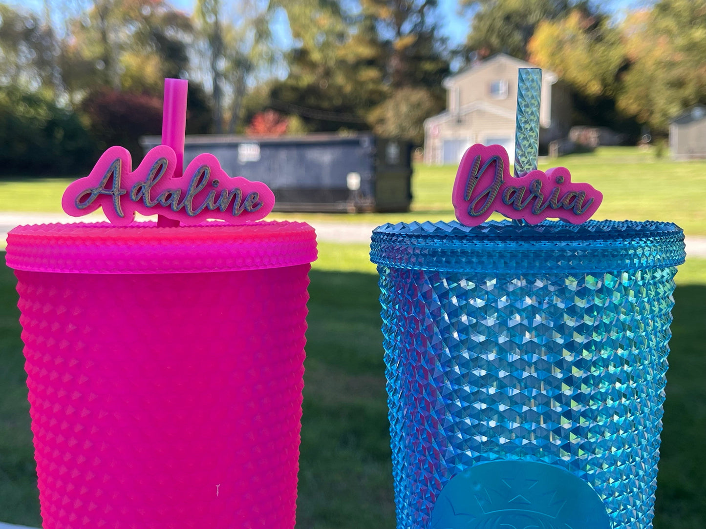 Custom Name Straw Topper | Starbucks Charms | Party Favors