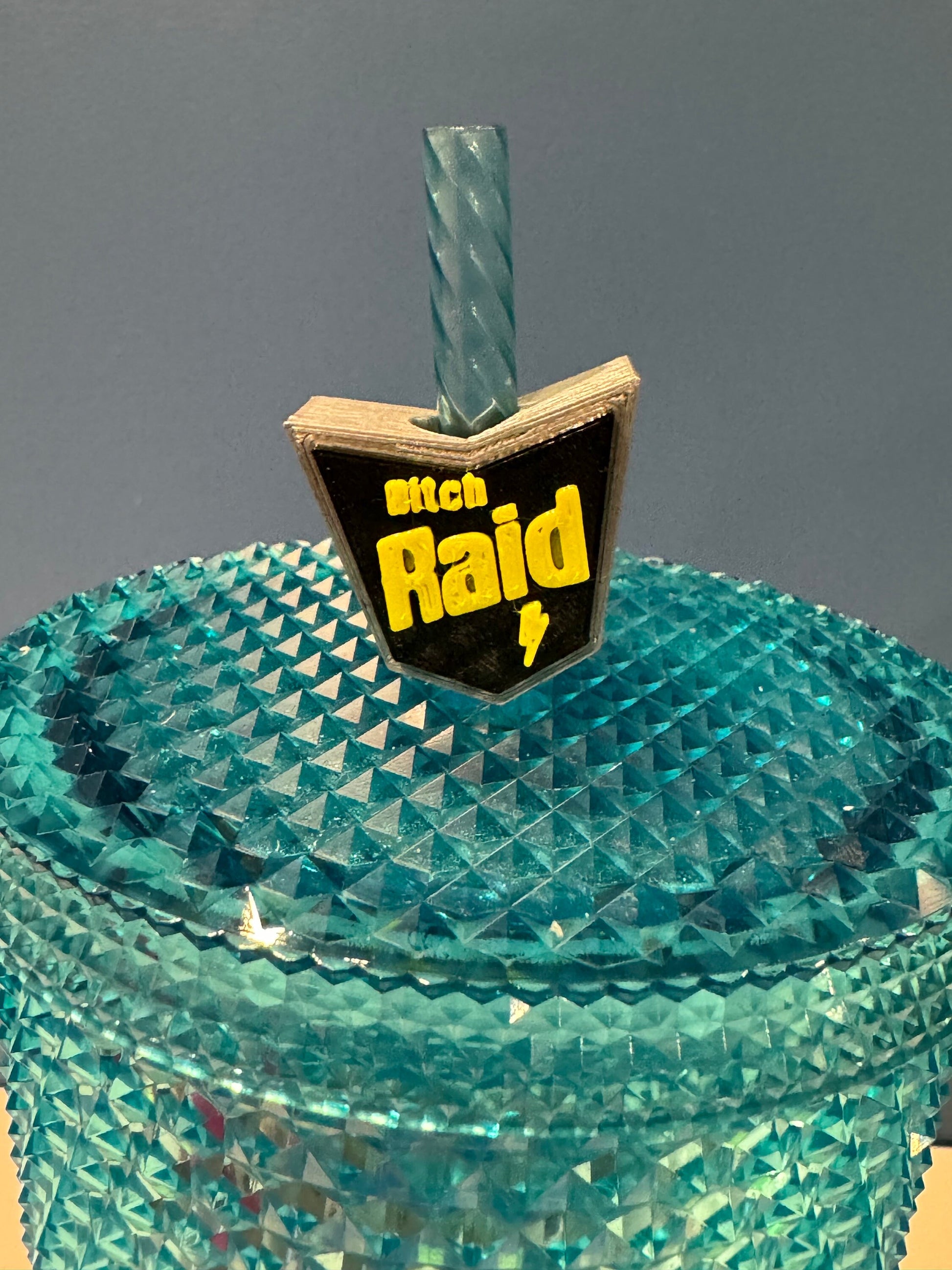 B*tch Raid Straw Topper | Starbucks Charms | Party Favors