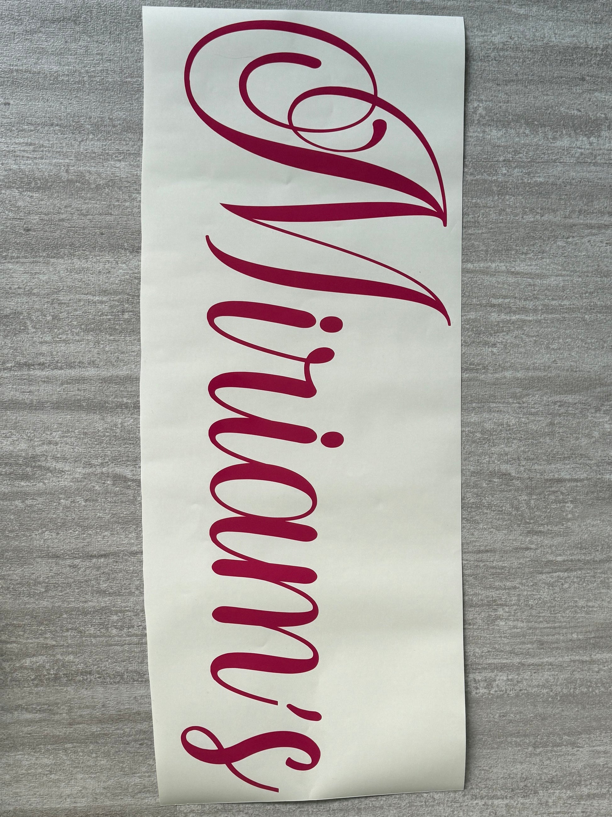 Personalized |Room Decor | Doll Vinyl Sticker| Wall Art | Birthday Party Decor